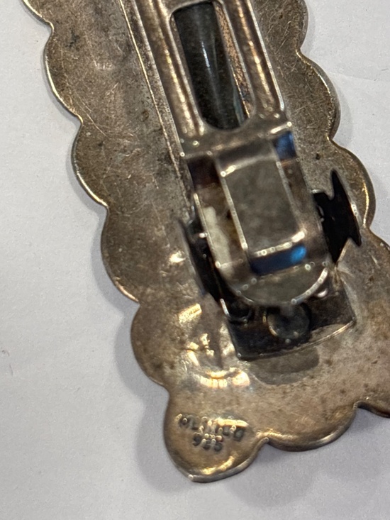 Vintage Navaho Sterling 925 Mexico Hair Barrette